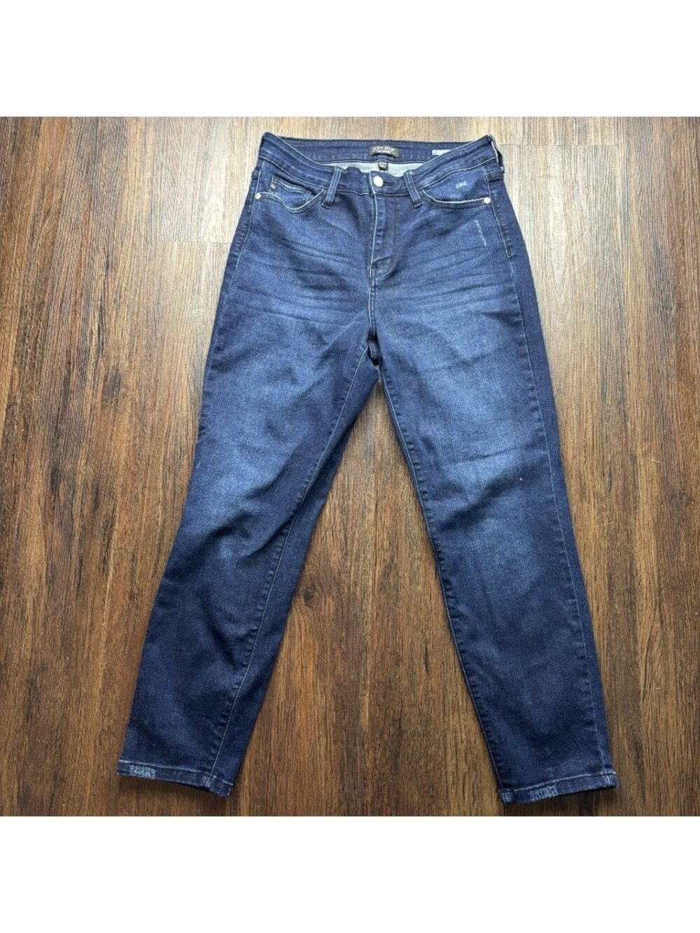 Judy Blue Boyfriend Fit Jeans Distressed Dark Wash JB8114DK Women’s Size 5/27